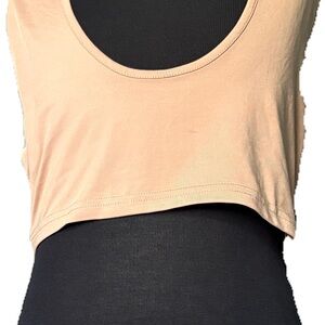 Women's Tan Crop Top